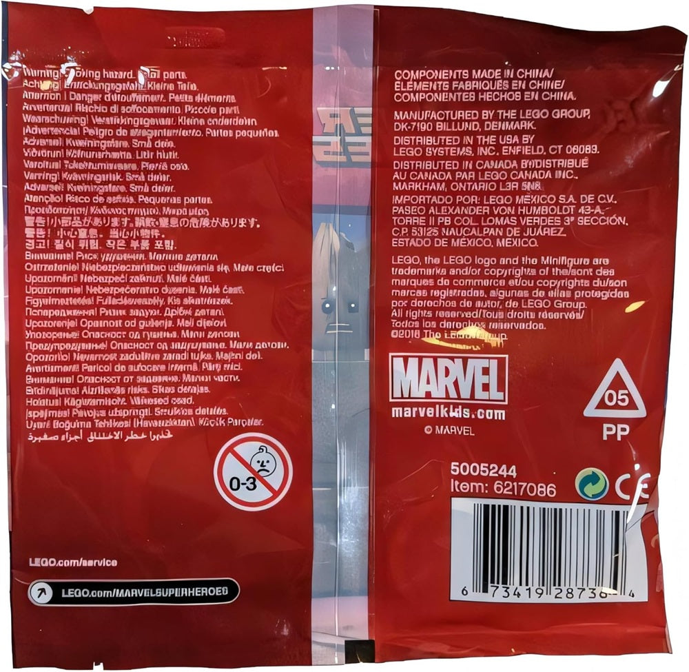 lego marvel groot keychain keyring