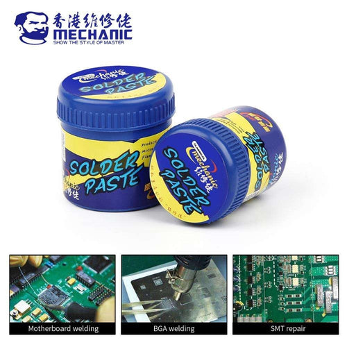 MECHANIC XGS60 Special Low-Temp Solder Paste 158℃ SMD BGA PCB Stencil Mobile Repair