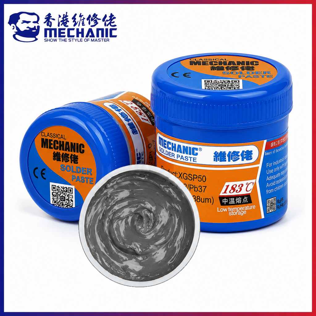 MECHANIC XGSP50 Special Solder Paste 183℃ SMD BGA PCB Stencil Mobile Repair