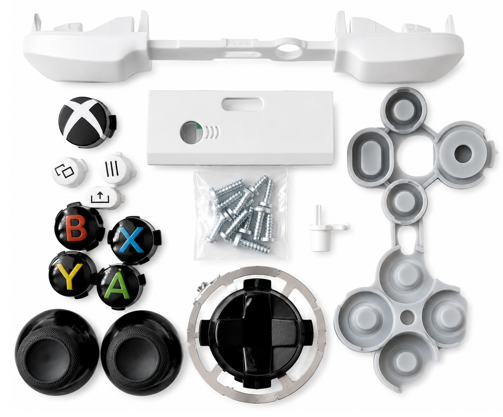 Microsoft Xbox Series X/S Controller Shell Case Button Kit Part Model 1914 White