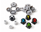 Xbox Controller Series X/S ABXY Home Menu Buttons & Rubber White